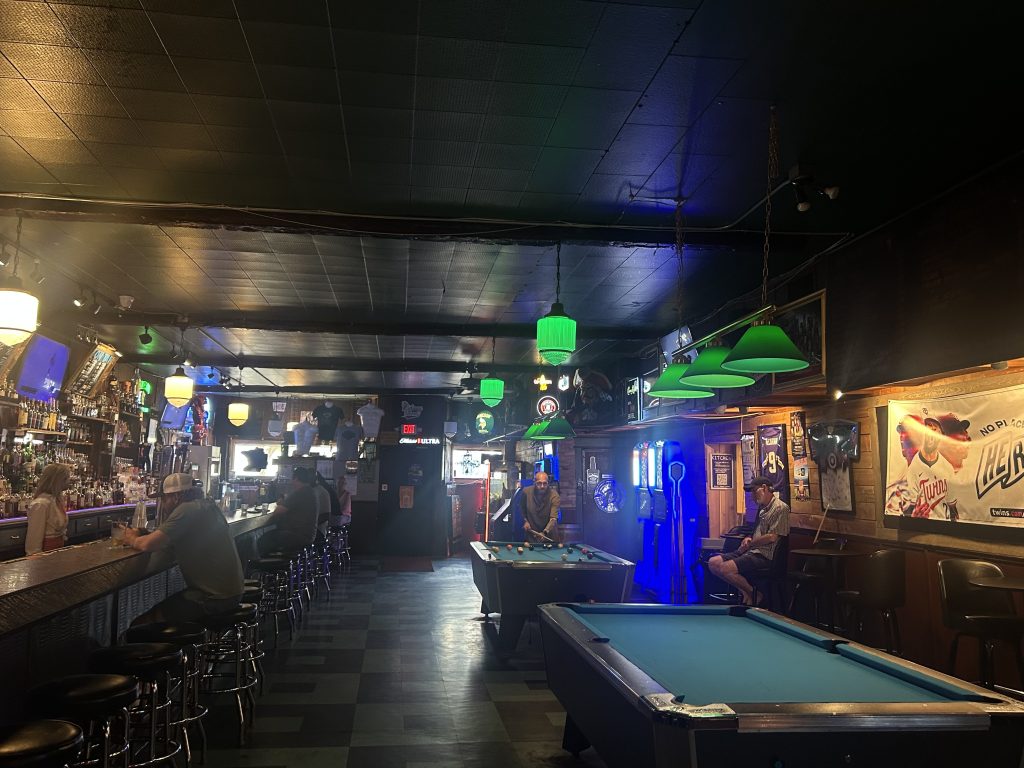 Interior photo of the Midway Saloon